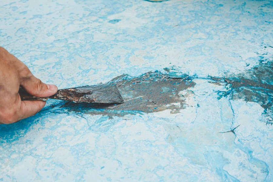 pool repair completed by Prairie Sky Pools serving Norman and Blanchard Oklahoma